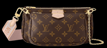 BORSA MULTI POCHETTE ACCESSOIRES TELA MONOGRAM / ROSE CLAIR